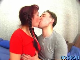 MomsFuckGuys.com SiteRip - Guy Having First Strapon Pegging Experience With Hot MILF. She Pushes Big Strapon Dildo Deep In His Tight Asshole.