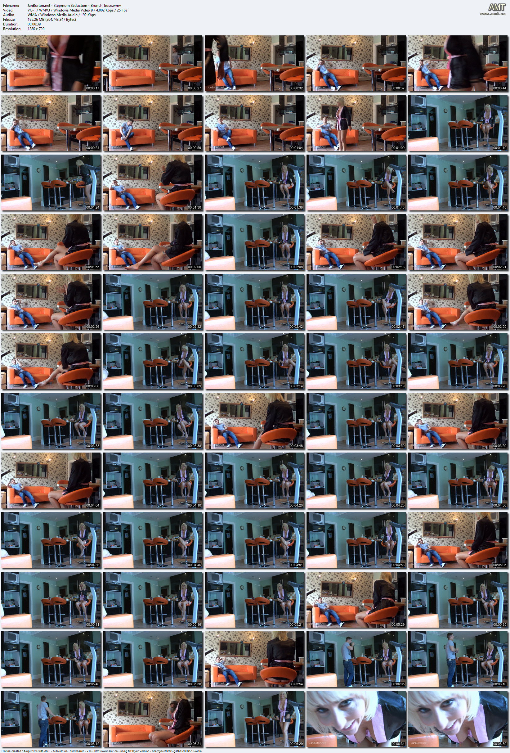 JanBurton.net - Stepmom Seduction - Brunch Tease